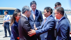 越南政府总理范明政抵达中国 开始出席世界经济论坛2024年新领军者年会