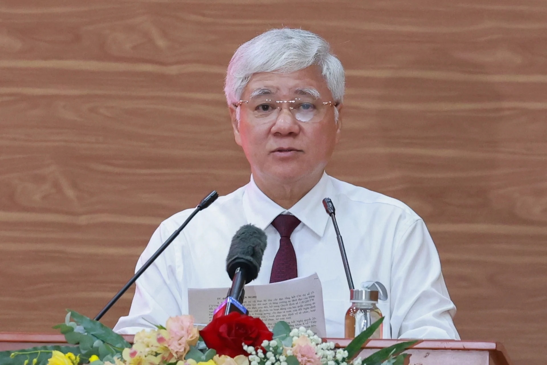 杜文战表示，祖国阵线和中央团体党委常务委员会将继续领导新机构有效运作