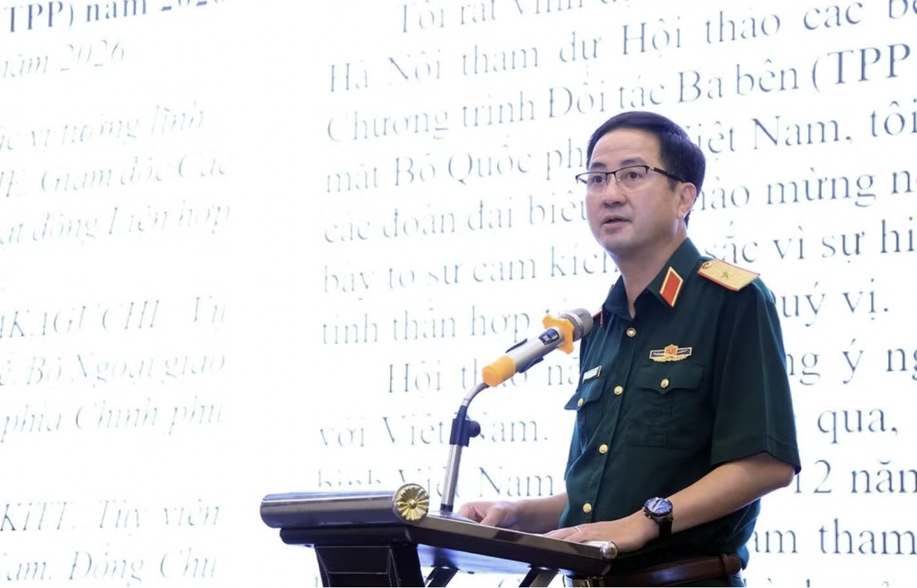 越南国防部维和局局长范孟胜少将。 越南国防部维和局局长范孟胜少将。