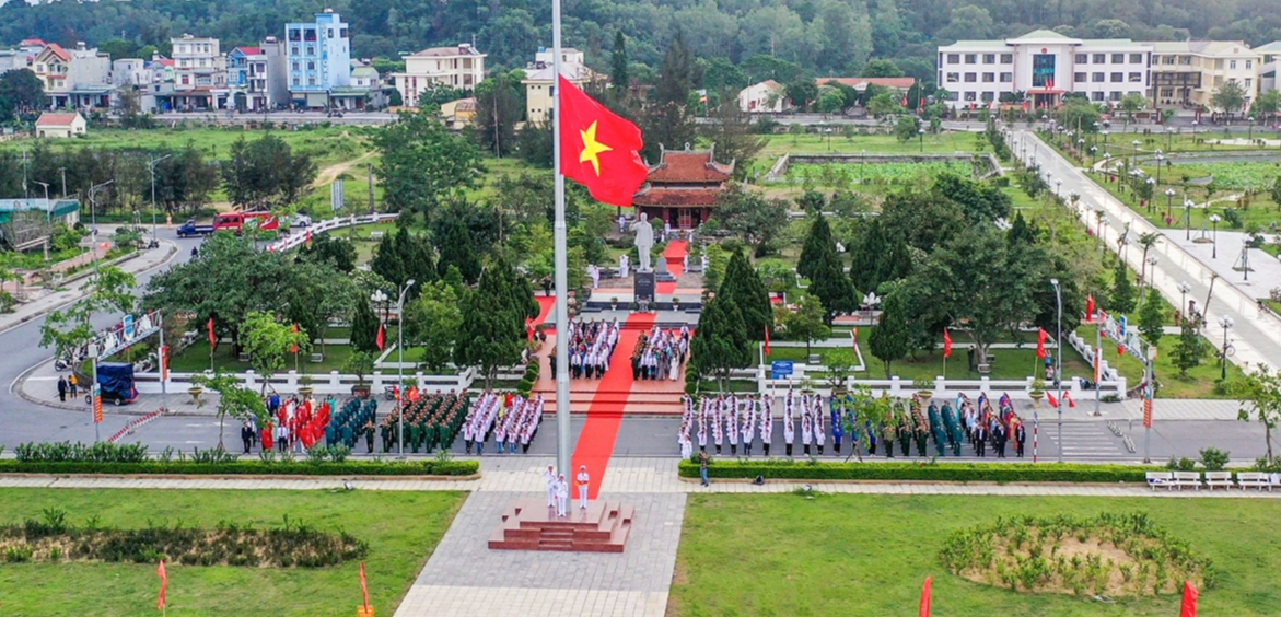 姑苏岛县的旗杆于2022年3月14日动工修建