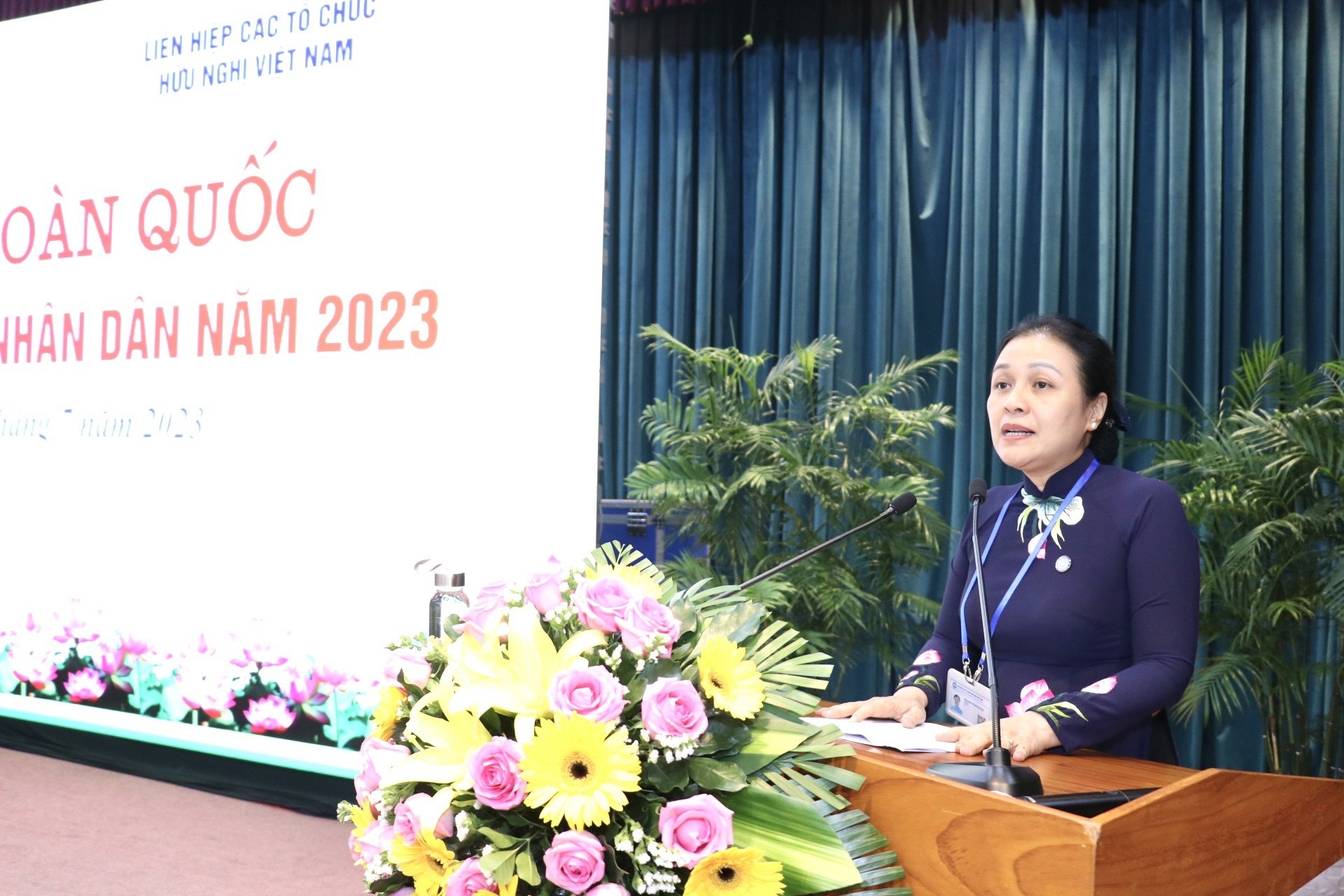 越南友好组织联合会主席阮芳娥。