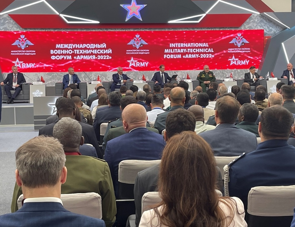 2022年国际军事比赛和国际军事技术论坛在莫斯科开幕。图自越通社
