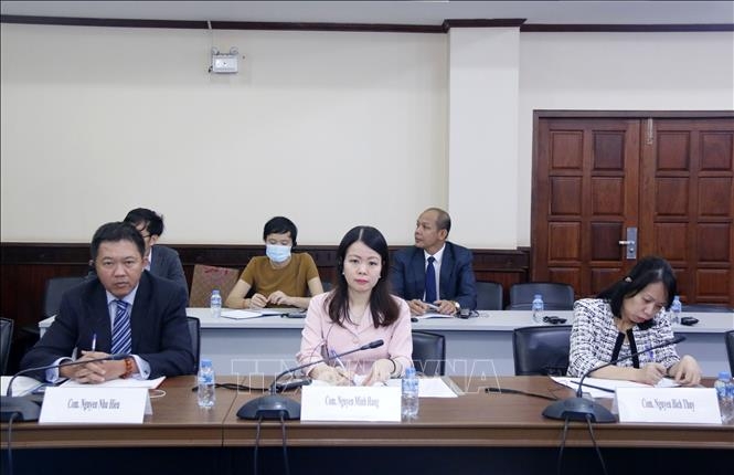 老挝与越南两国外交部在老挝首都万象举行了经济外交工作座谈会。图自越通社