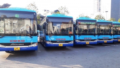 九·二国庆节假期河内配置900多辆公交车每天开行近1.1万趟次
