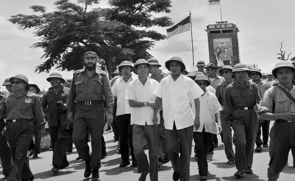 1973年9月，越南政府总理范文同和古巴共产党中央委员会第一书记、古巴革命政府总理菲德尔·卡斯特罗访问越南广治省东河镇。