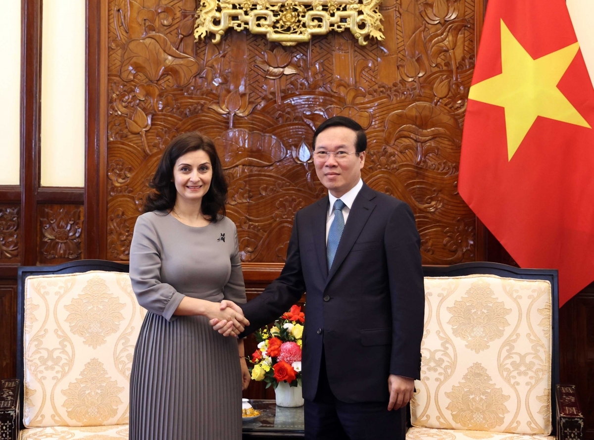 2023年6月9日，越南国家主席武文赏会见保加利亚驻越大使。