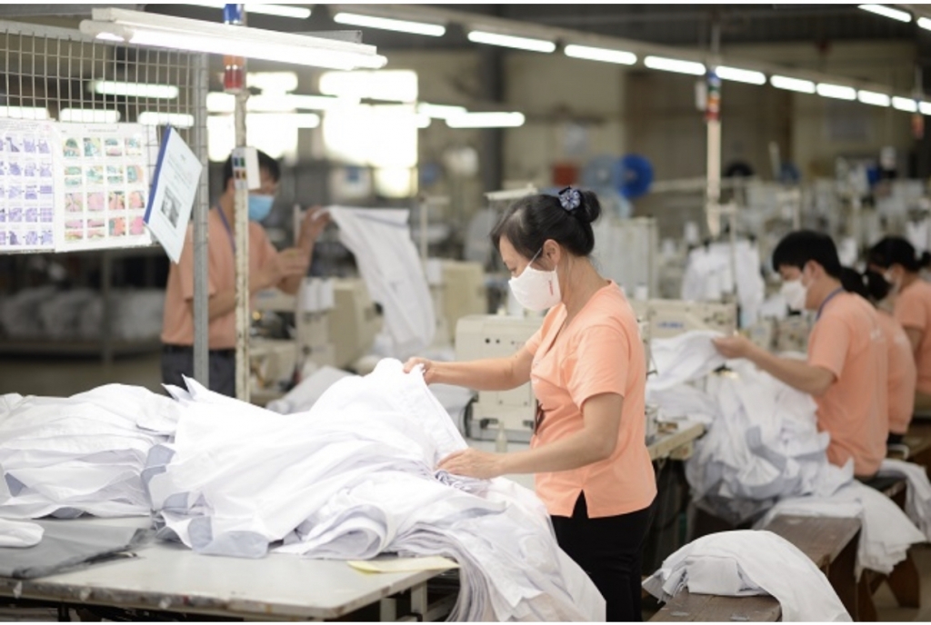 越南向保加利亚出口纺织品。
