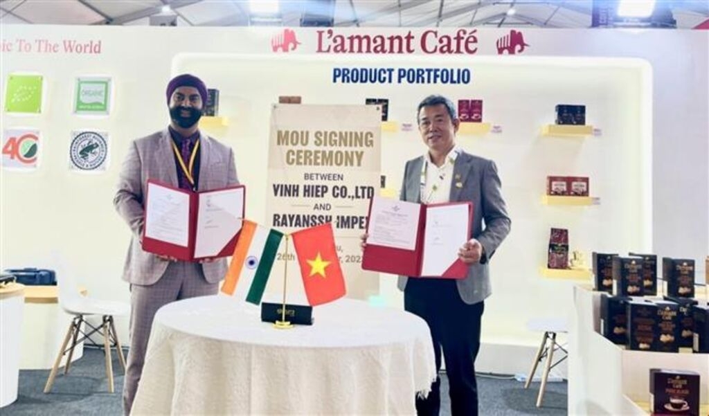 越南 L’amant Café 与印度伙伴签署谅解备忘录。