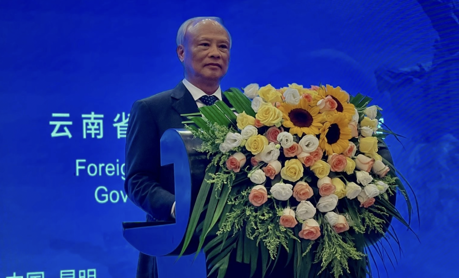 越南和平委员会主席汪朱流发表讲话