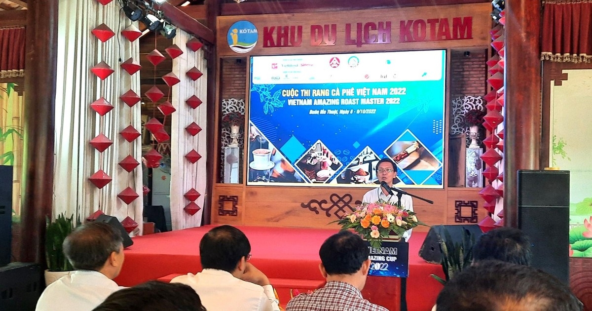 2022年越南咖啡烘焙大赛开幕。图自人民报