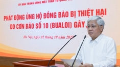 越南祖国阵线中央委员会接收了超过6700亿越盾的捐款，用于支持受第10号台风影响的同胞