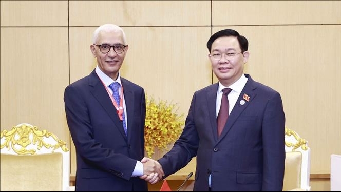 越南国会主席王廷惠会见摩洛哥众议院议长