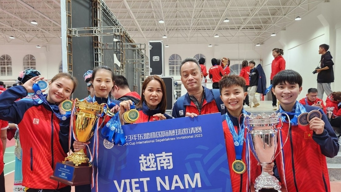 越南藤球在中国再夺银牌