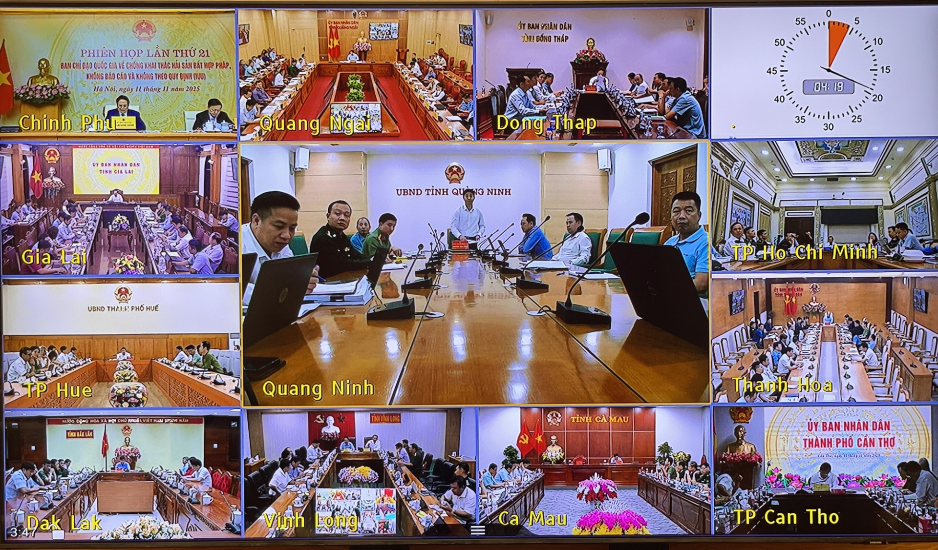 会议以线上方式连接至21个沿海省市 - 图：VGP/日北