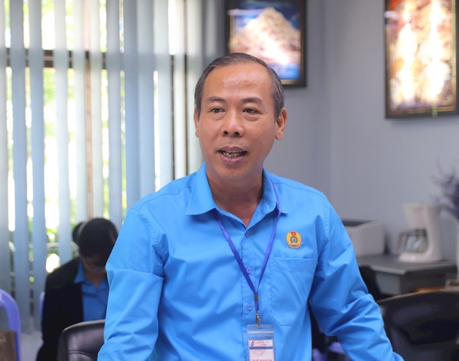 林同省劳动联合会主席阮富皇。图自越通社 林同省劳动联合会主席阮富皇。图自越通社