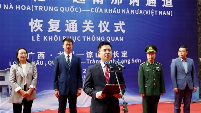 越南那讷-中国那花口岸恢复通关