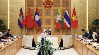 越南政府总理范明正出席湄公河—澜沧江合作第四次领导人会议