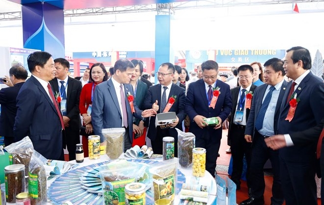 由广宁省投资贸易和旅游促进委员会、经济区管理委员会、芒街1坊人民委员会与中国东兴市人民政府联合主办的第17届越中（芒街-东兴）国际商贸旅游博览会，将于2025年12月11日至15日在越南芒街1坊隆重举行。作为2025年国家级贸易促进项目，本届博览会以“产业合作——合力发展”为主题，共设300多个展位，汇聚了越中两国企业的工业、食品、OCOP产品及旅游服务等特色展品，另设东兴市、防城区及广宁省的经济社会与投促专区。 博览会不仅是两国企业寻找商机、拓展市场的桥梁，更是推广旅游目的地、加强民间交流的重要契机。为期5天的活动精彩纷呈：12月11日将举办产业合作与投资促进论坛；12月12日举行芒街—东兴青年界河对歌及文化交流活动；12月13日开展2025年芒街国际友谊交流长跑比赛。通过这一系列活动，博览会将有力推动边境贸易、服务与旅游的稳定、可持续发展，进一步巩固越中两国人民的传统友谊。