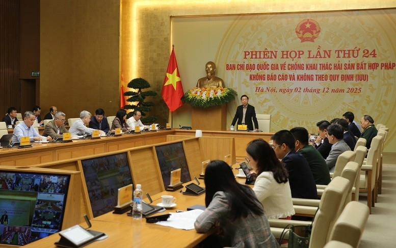 打击非法、不报告和不管制（IUU）海产捕捞国家指导委员会第24次会议。（图片：政府报）