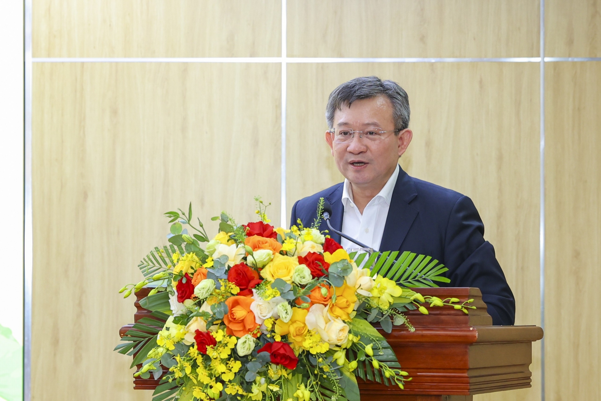 河内市友好组织联合会主席阮玉琪先生。（摄影：丁和）