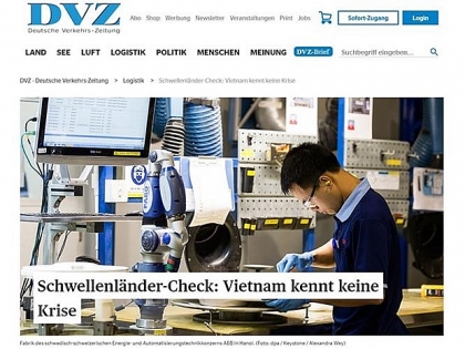 德国媒体高度评价越南市场的前景